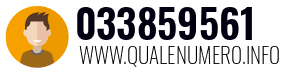 Numero di telefono 033859561 033859561