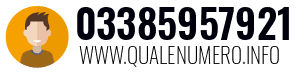 Numero di telefono 03385957921 03385957921