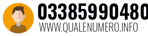 Numero di telefono 03385990480 03385990480