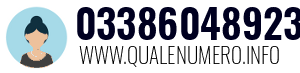 Numero di telefono 03386048923 03386048923
