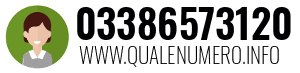 Numero di telefono 03386573120 03386573120