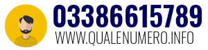 Numero di telefono 03386615789 03386615789