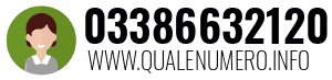 Numero di telefono 03386632120 03386632120
