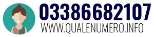 Numero di telefono 03386682107 03386682107