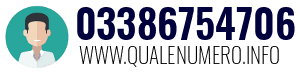 Numero di telefono 03386754706 03386754706