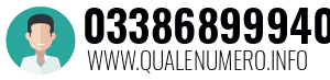 Numero di telefono 03386899940 03386899940