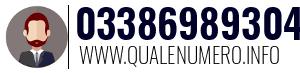 Numero di telefono 03386989304 03386989304
