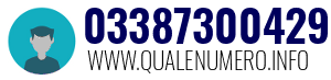 Numero di telefono 03387300429 03387300429