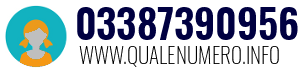 Numero di telefono 03387390956 03387390956