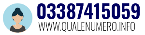 Numero di telefono 03387415059 03387415059