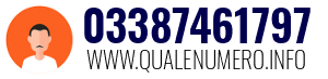 Numero di telefono 03387461797 03387461797