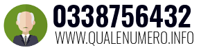 Numero di telefono 0338756432 0338756432