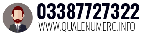 Numero di telefono 03387727322 03387727322