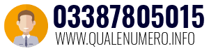 Numero di telefono 03387805015 03387805015