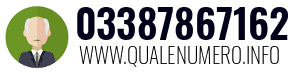 Numero di telefono 03387867162 03387867162