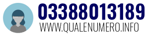 Numero di telefono 03388013189 03388013189