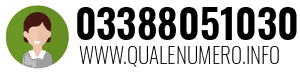 Numero di telefono 03388051030 03388051030
