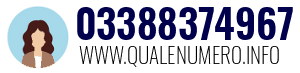 Numero di telefono 03388374967 03388374967