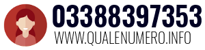 Numero di telefono 03388397353 03388397353