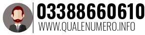Numero di telefono 03388660610 03388660610