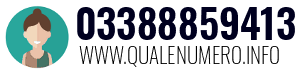 Numero di telefono 03388859413 03388859413
