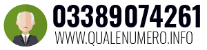 Numero di telefono 03389074261 03389074261