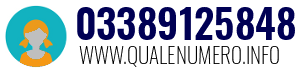 Numero di telefono 03389125848 03389125848