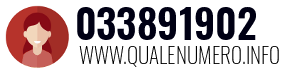 Numero di telefono 033891902 033891902