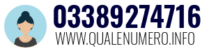 Numero di telefono 03389274716 03389274716