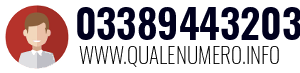 Numero di telefono 03389443203 03389443203