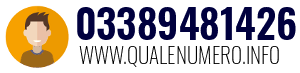Numero di telefono 03389481426 03389481426