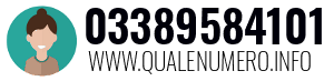 Numero di telefono 03389584101 03389584101