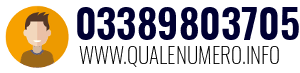 Numero di telefono 03389803705 03389803705