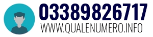 Numero di telefono 03389826717 03389826717