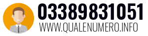 Numero di telefono 03389831051 03389831051