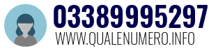 Numero di telefono 03389995297 03389995297