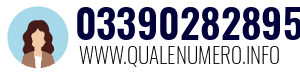 Numero di telefono 03390282895 03390282895