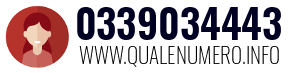 Numero di telefono 0339034443 0339034443