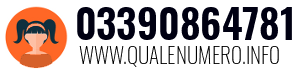 Numero di telefono 03390864781 03390864781