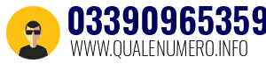 Numero di telefono 03390965359 03390965359