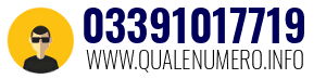 Numero di telefono 03391017719 03391017719