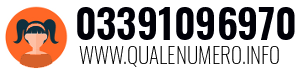Numero di telefono 03391096970 03391096970
