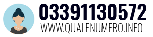 Numero di telefono 03391130572 03391130572
