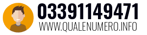 Numero di telefono 03391149471 03391149471