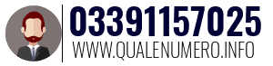 Numero di telefono 03391157025 03391157025