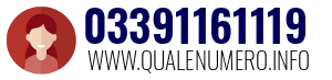 Numero di telefono 03391161119 03391161119