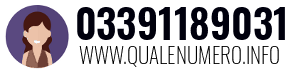 Numero di telefono 03391189031 03391189031