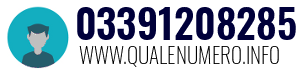 Numero di telefono 03391208285 03391208285