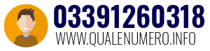 Numero di telefono 03391260318 03391260318