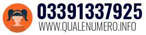 Numero di telefono 03391337925 03391337925
